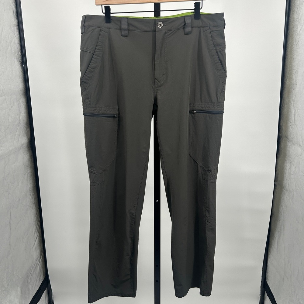 REI Cargo Hiking Pants Mens Charcoal Gray 36W x‎ 30L Gorpcore